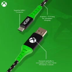 Official Xbox Series X And Series S Play And Charge USB C Charging Cable